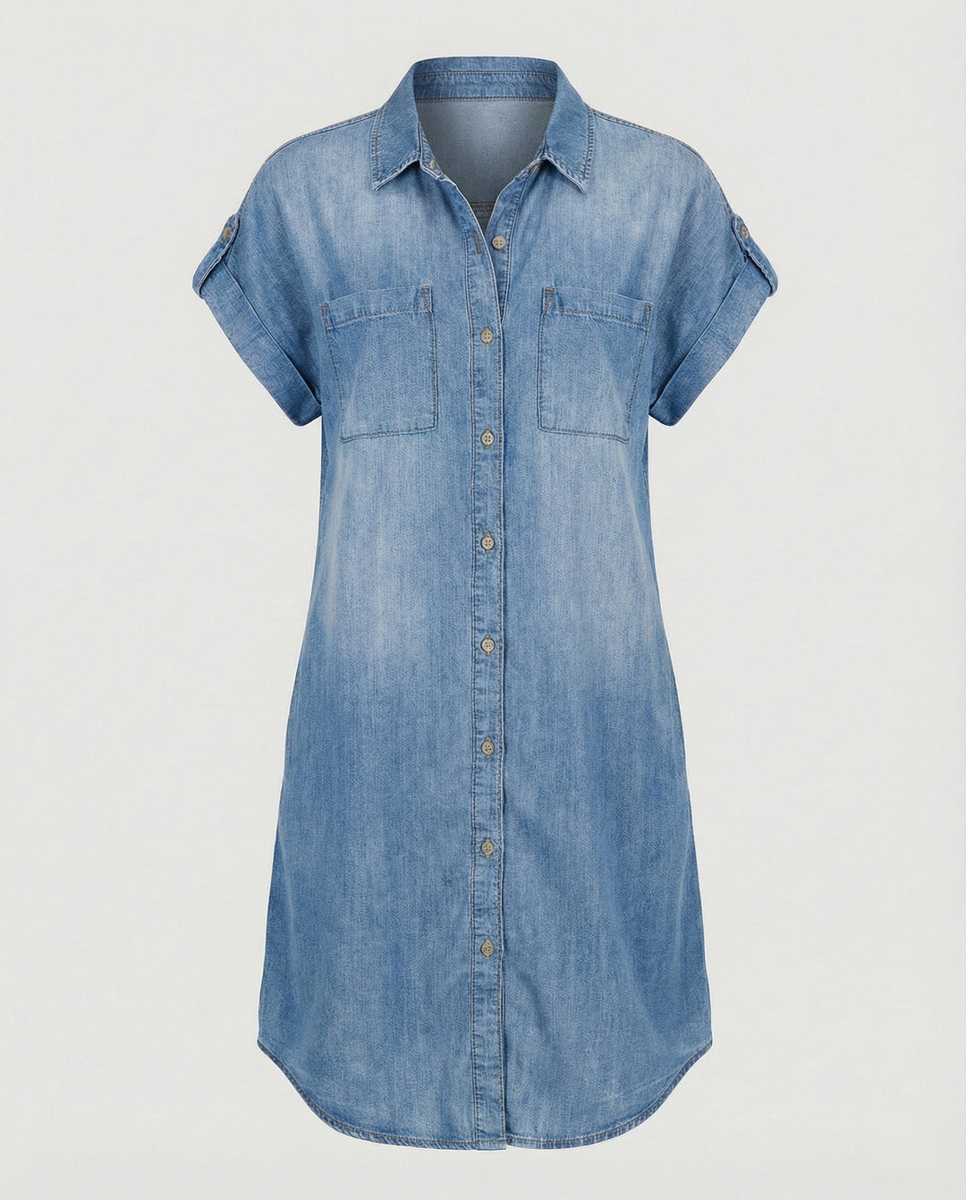 Damen Jeanshemdkleid mit klassischem Schnitt