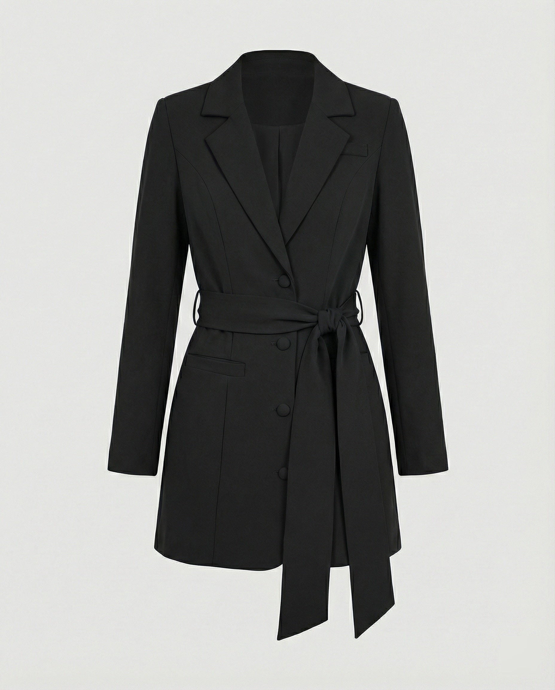 Blazerkleid Tailliert Mit Knopfleiste Damen