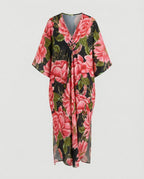 Damen Maxikleid Kaftan Sommer