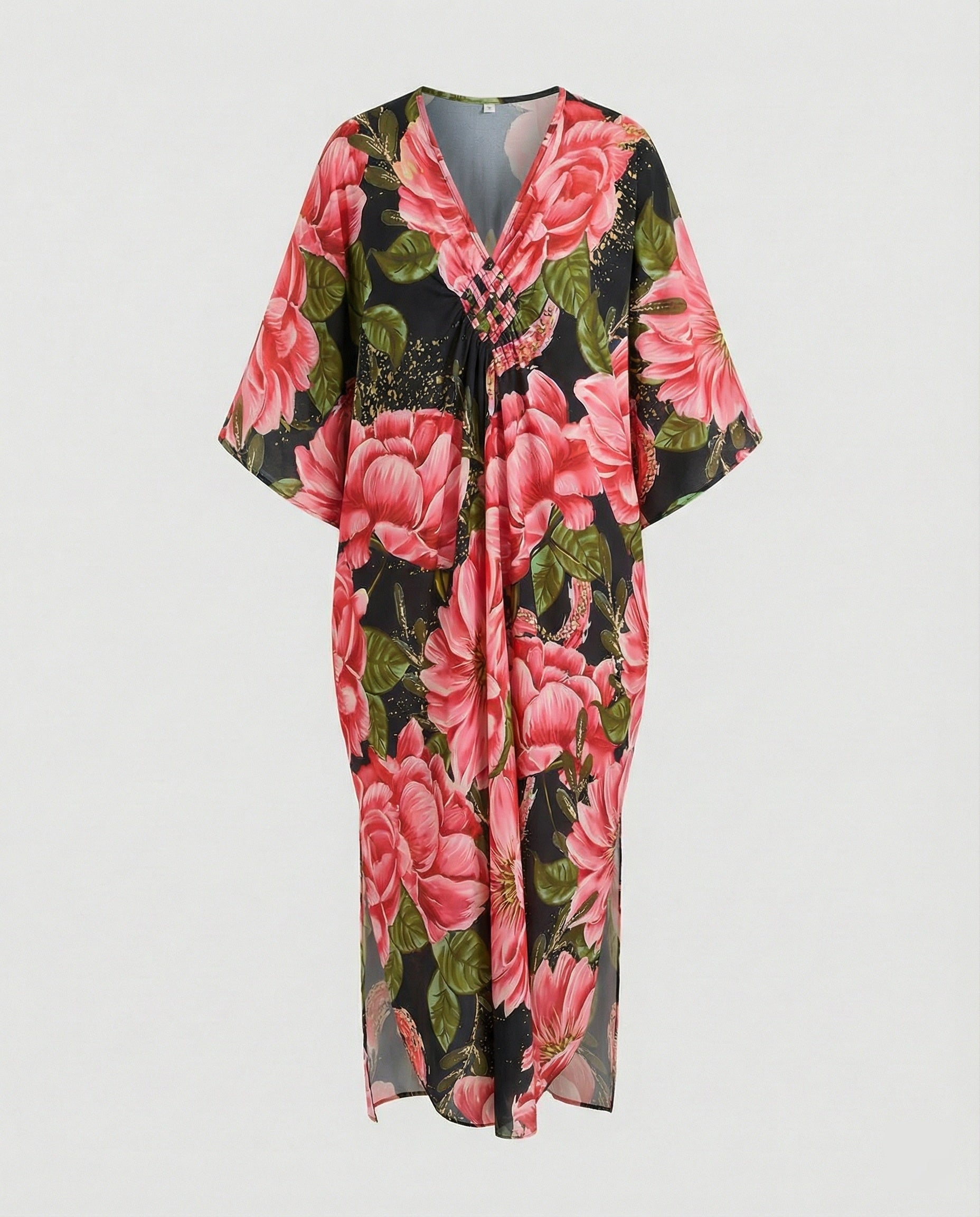 Damen Maxikleid Kaftan Sommer