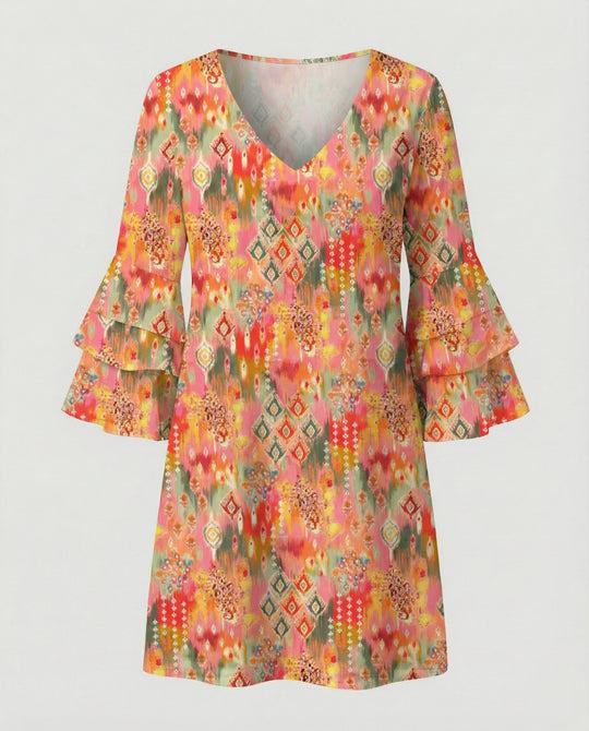 Damen Minikleid floral Sommer