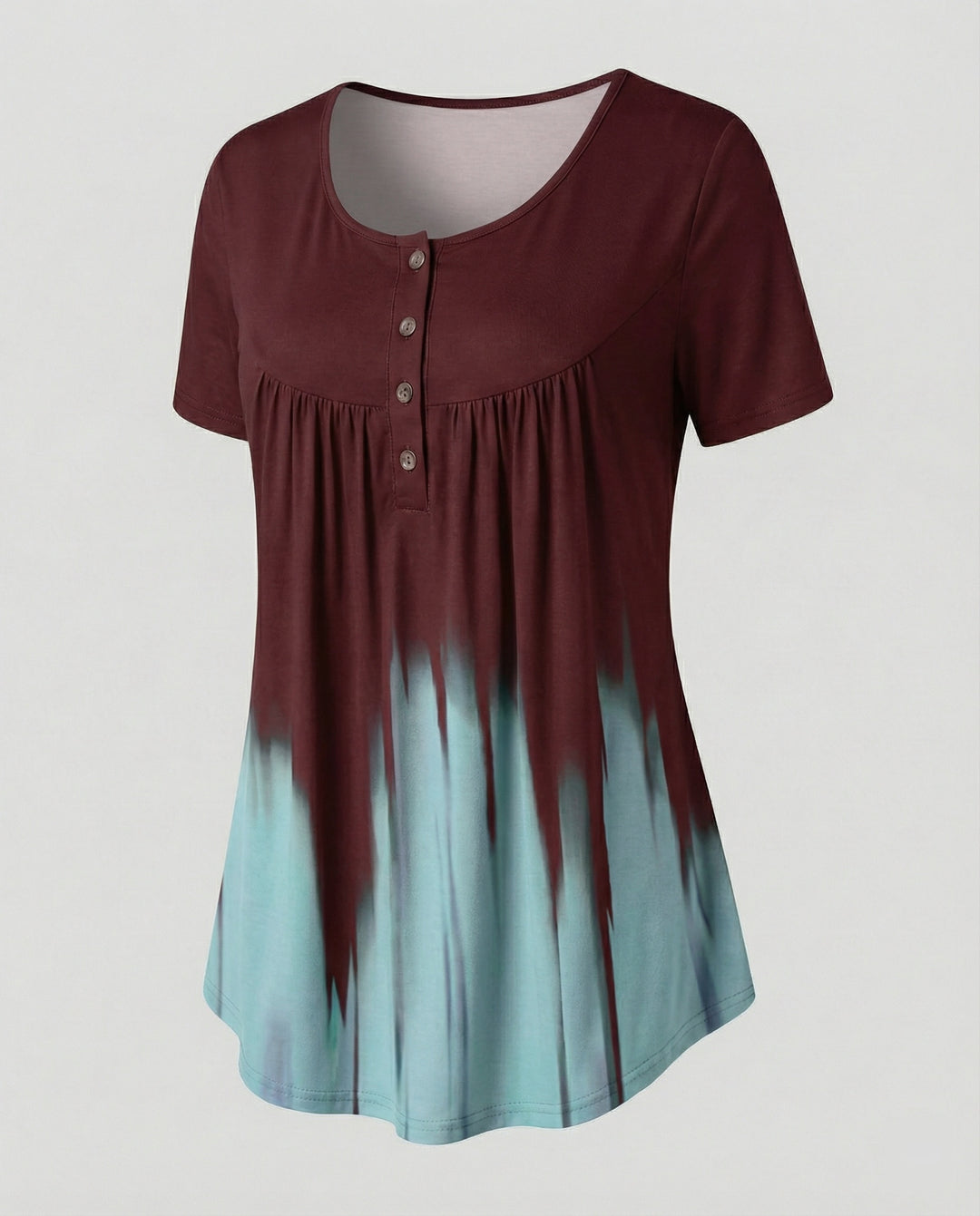 Damen Tunika Damen U-Ausschnitt Print
