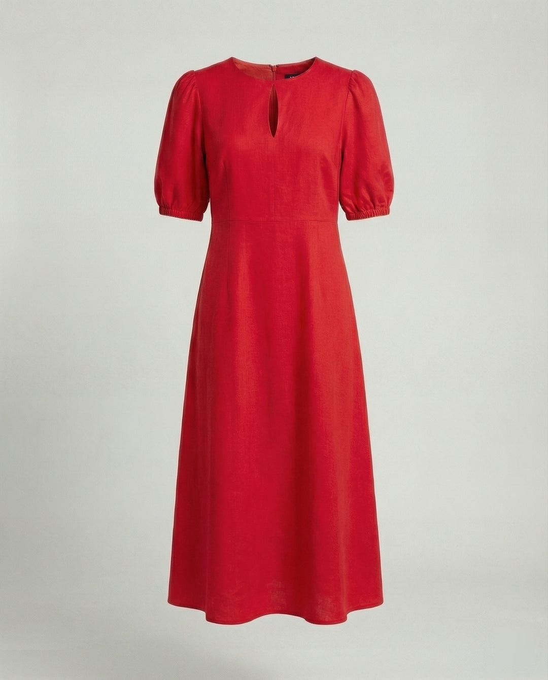 Damen Midikleid mit Ballonärmeln