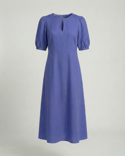 Damen Midikleid mit Ballonärmeln
