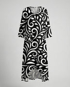 Boho Maxikleid Sommer Damen Taschen