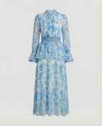 Damen Maxikleid Chiffon elegant