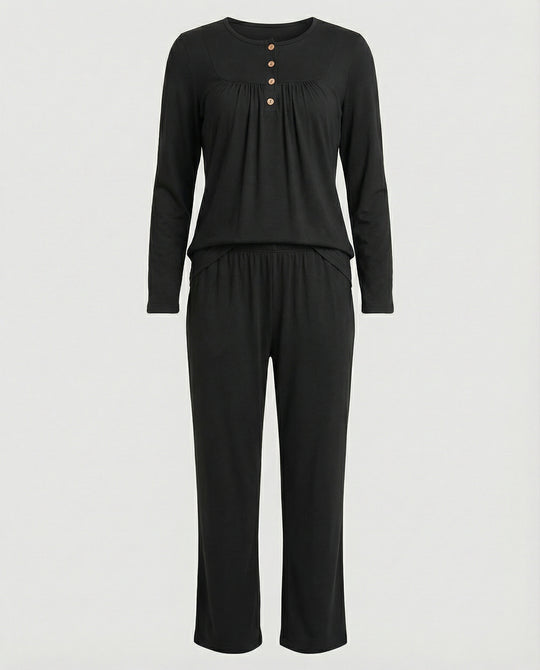 Damen Pyjama Set Damen Print