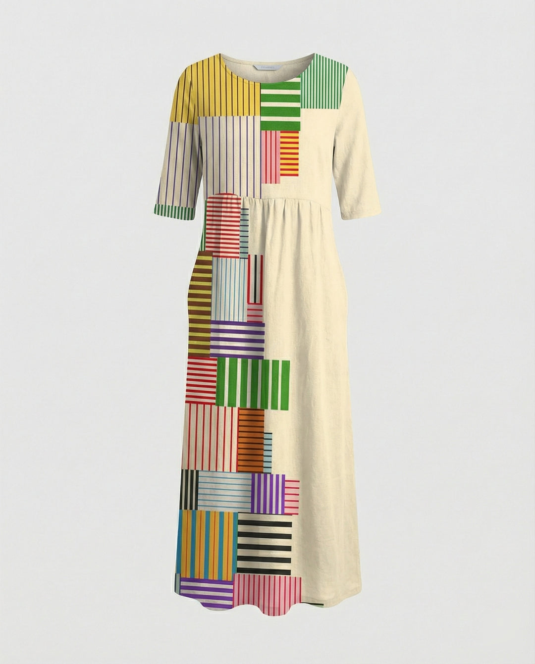 Damen Maxikleid mit Taschen luftig