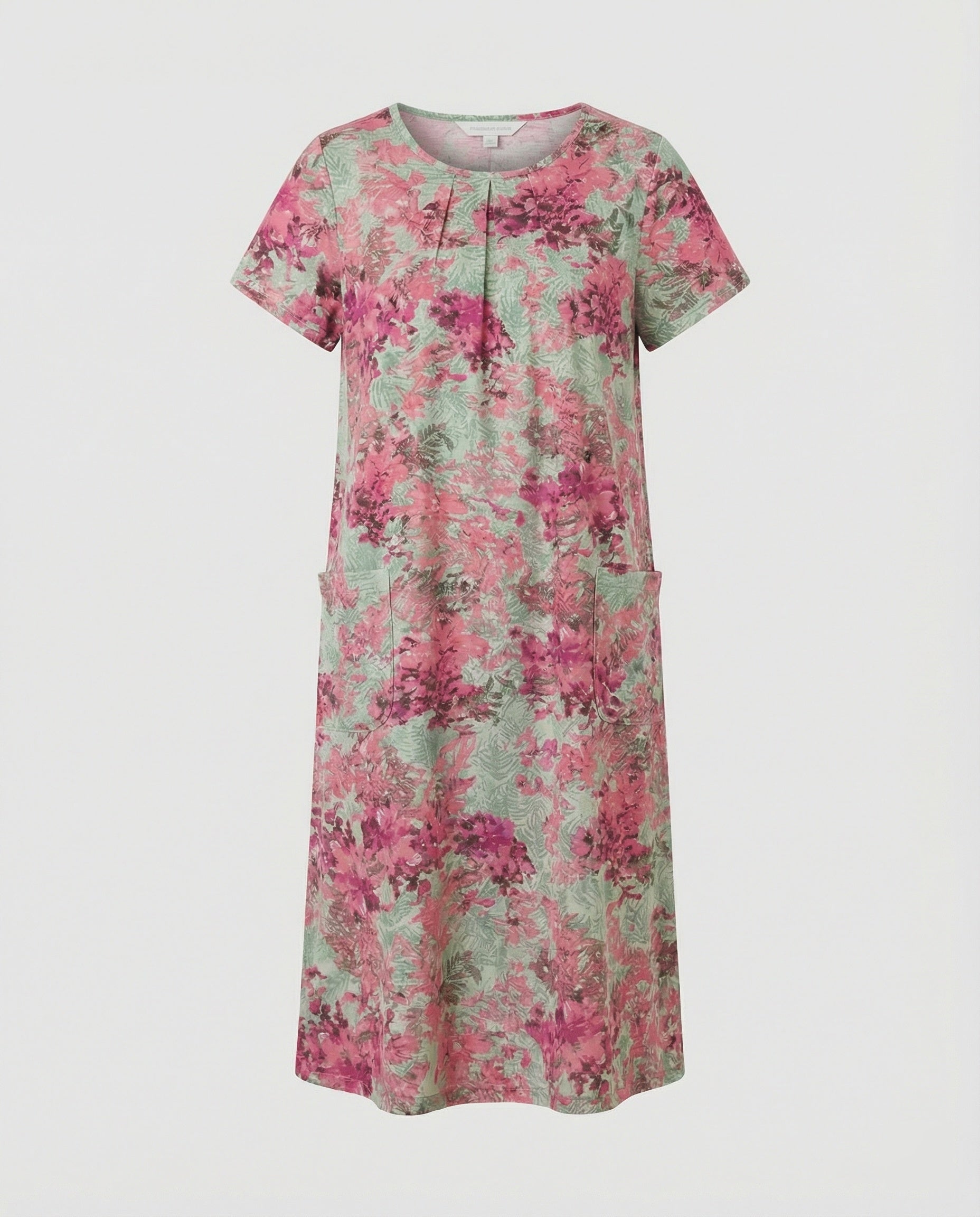 Luftiges Midikleid Damen Mit Taschen