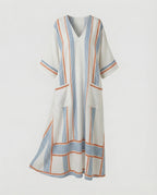 Leinen Kaftan Maxikleid Damen
