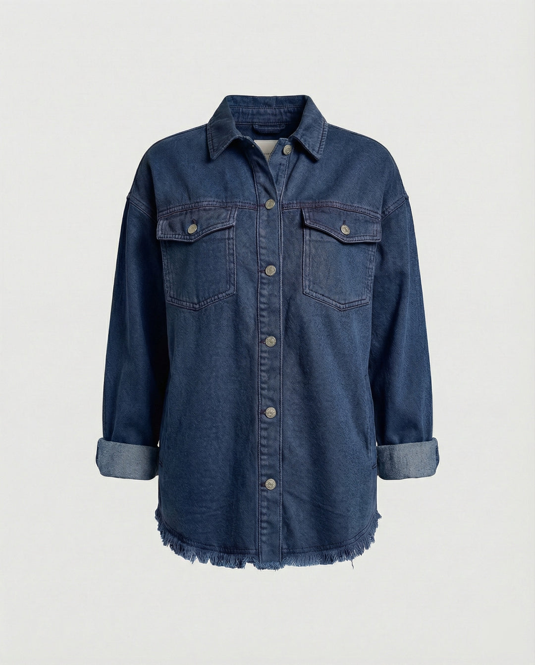 Damen Langarmhemd Jeansjacke Stil