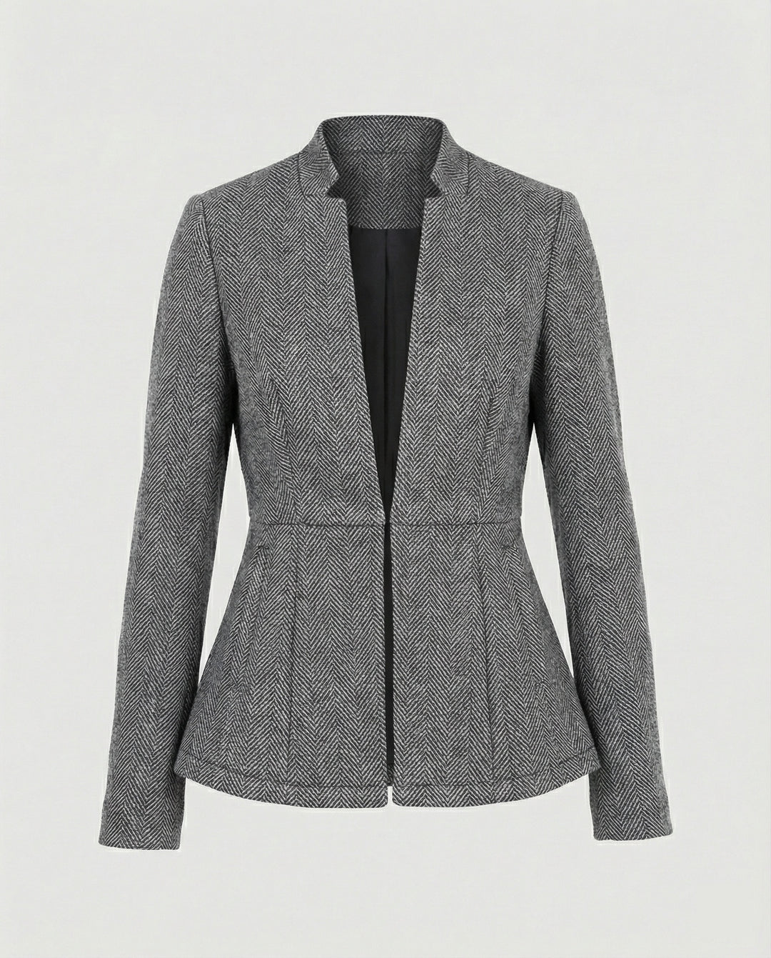 Damen Blazer ärmellos Hahnentritt