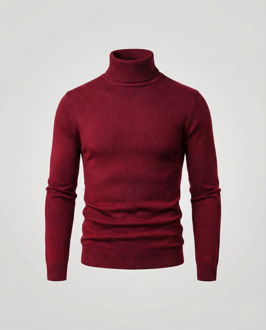 Herren Rollkragenpullover aus weichem Merinowolle R&B