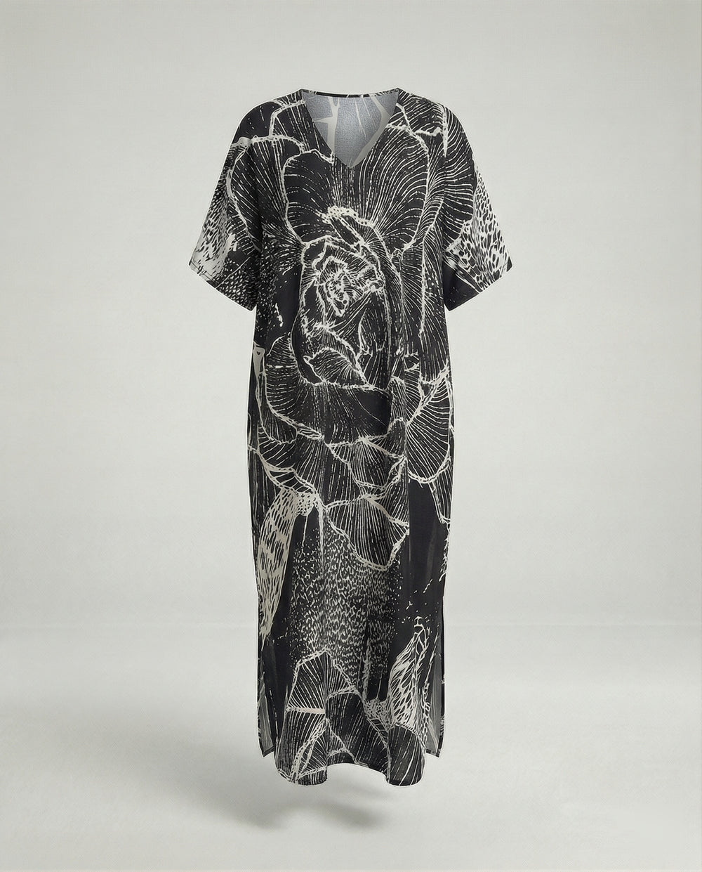 Damen Strandkleid Kimono mit Gürtel