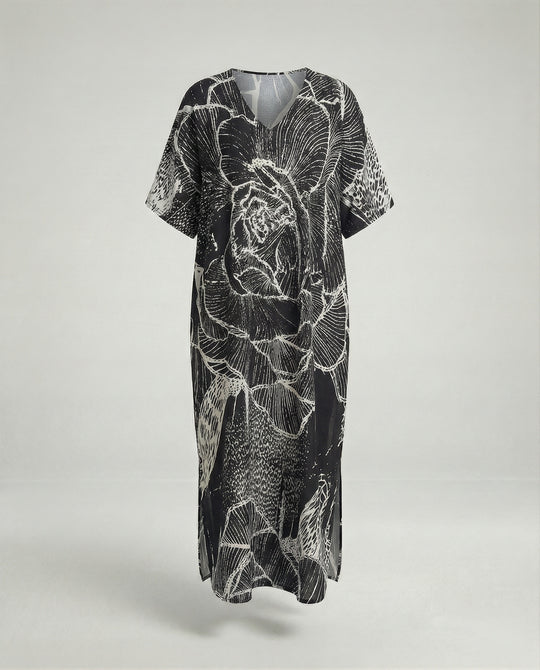 Damen Strandkleid Kimono mit Gürtel