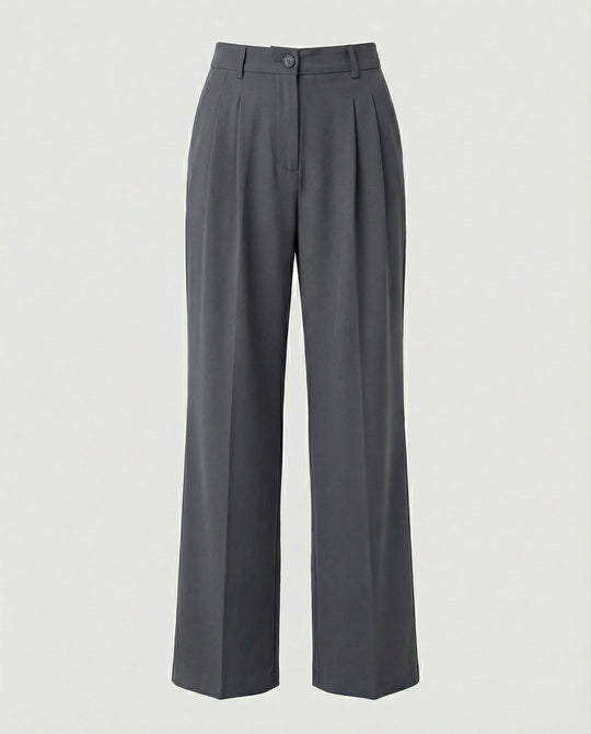 Damen Hochtaillierte Weite Hose