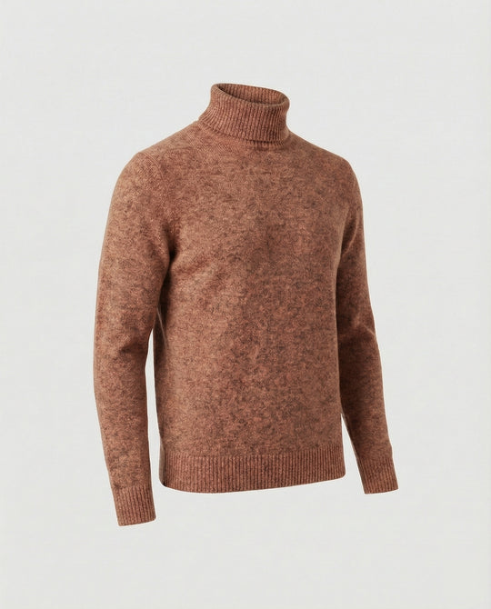 Herren Rollkragenpullover aus weichem Merinowolle R&B