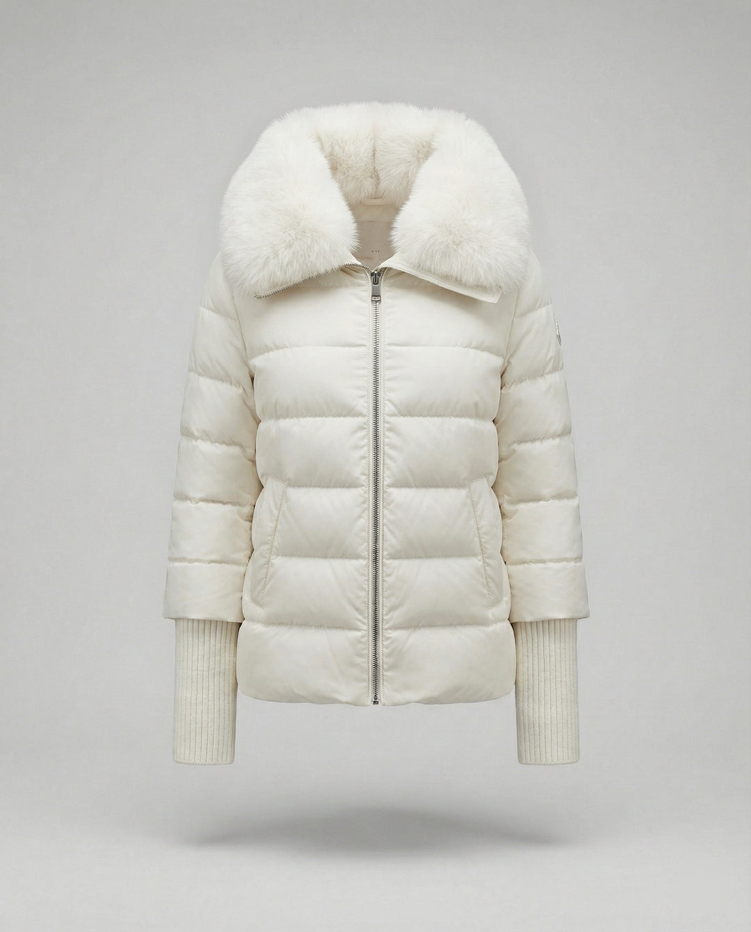 Steppjacke Damen mit luxuriösem Kunstfellkragen