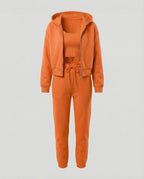 Damen Freizeit Set 3-teilig mit Hoodie und Jogginghose