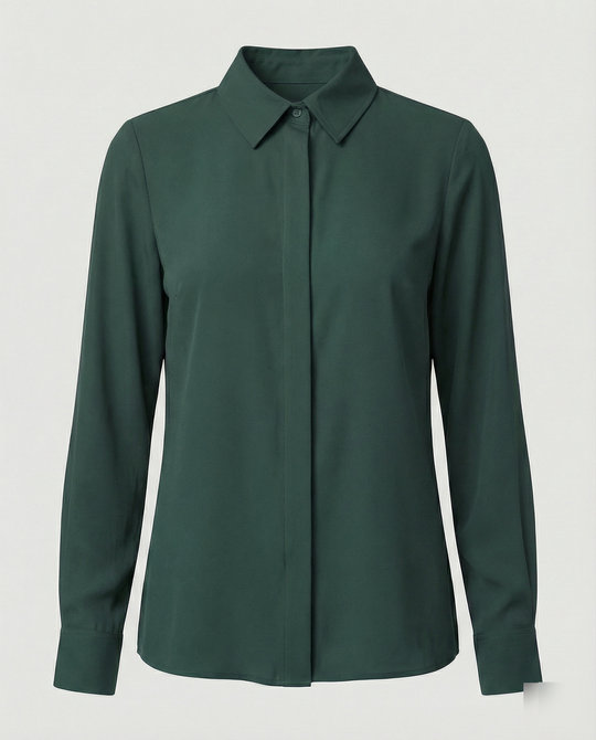 Damen Hemdbluse elegant mit luxuriösem Glanz