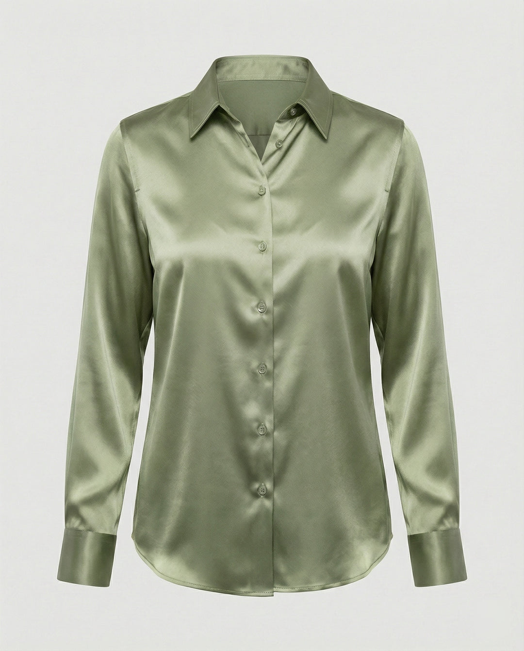 Bluse Damen Satin Seidig