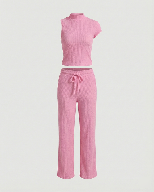 Damen Off-Shoulder Jumpsuit mit elastischem Bund und lässigem Schnitt R&B