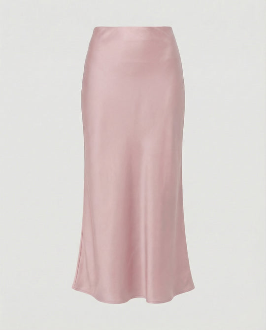 Damen Maxirock Satin High Waist
