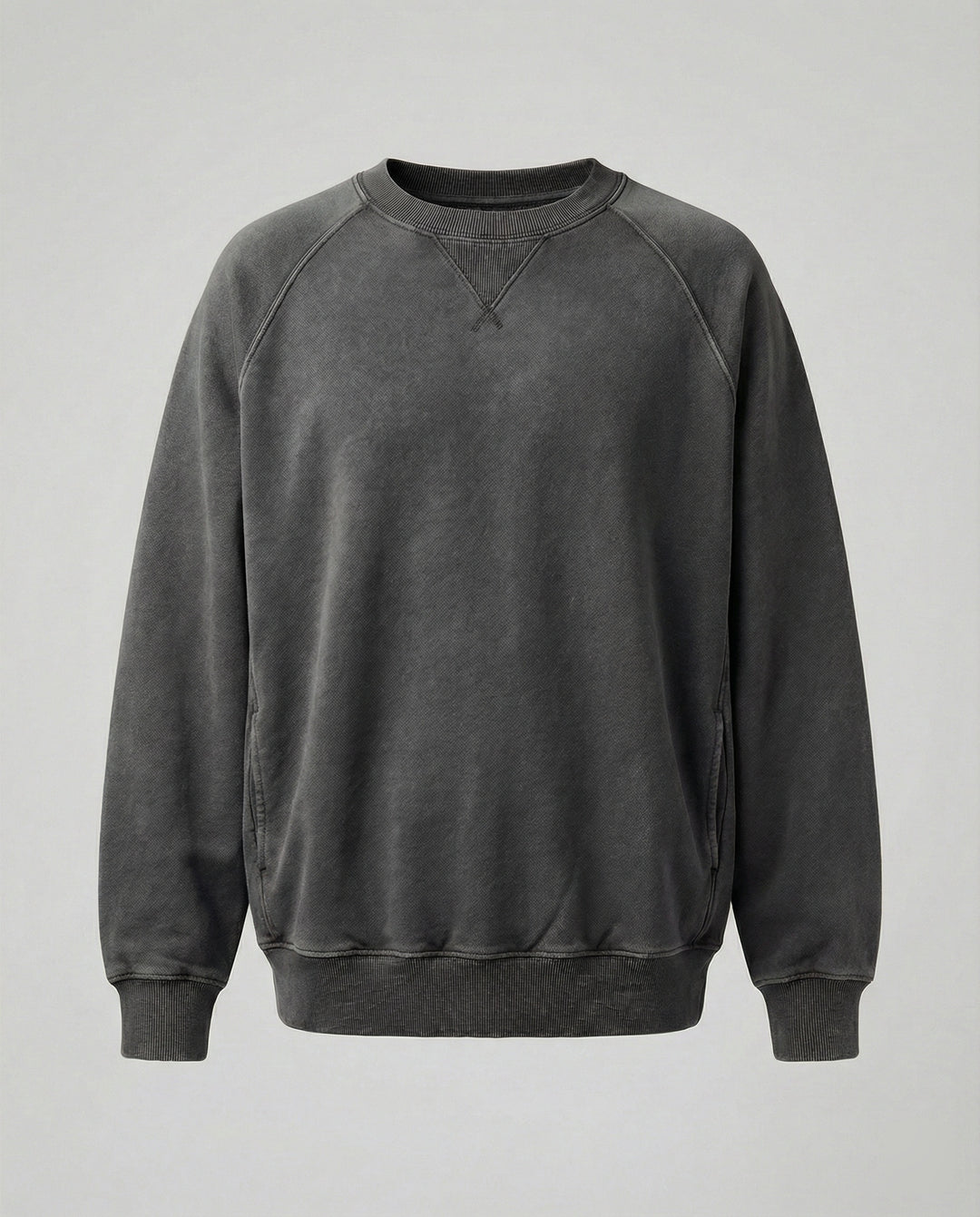 Freizeit Sweatshirt mit V-Ausschnitt