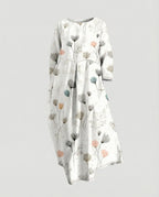 Damen Maxikleid floral mit Taschen
