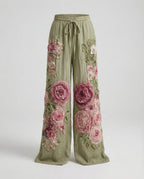 Damen Haremshose Boho Patchwork