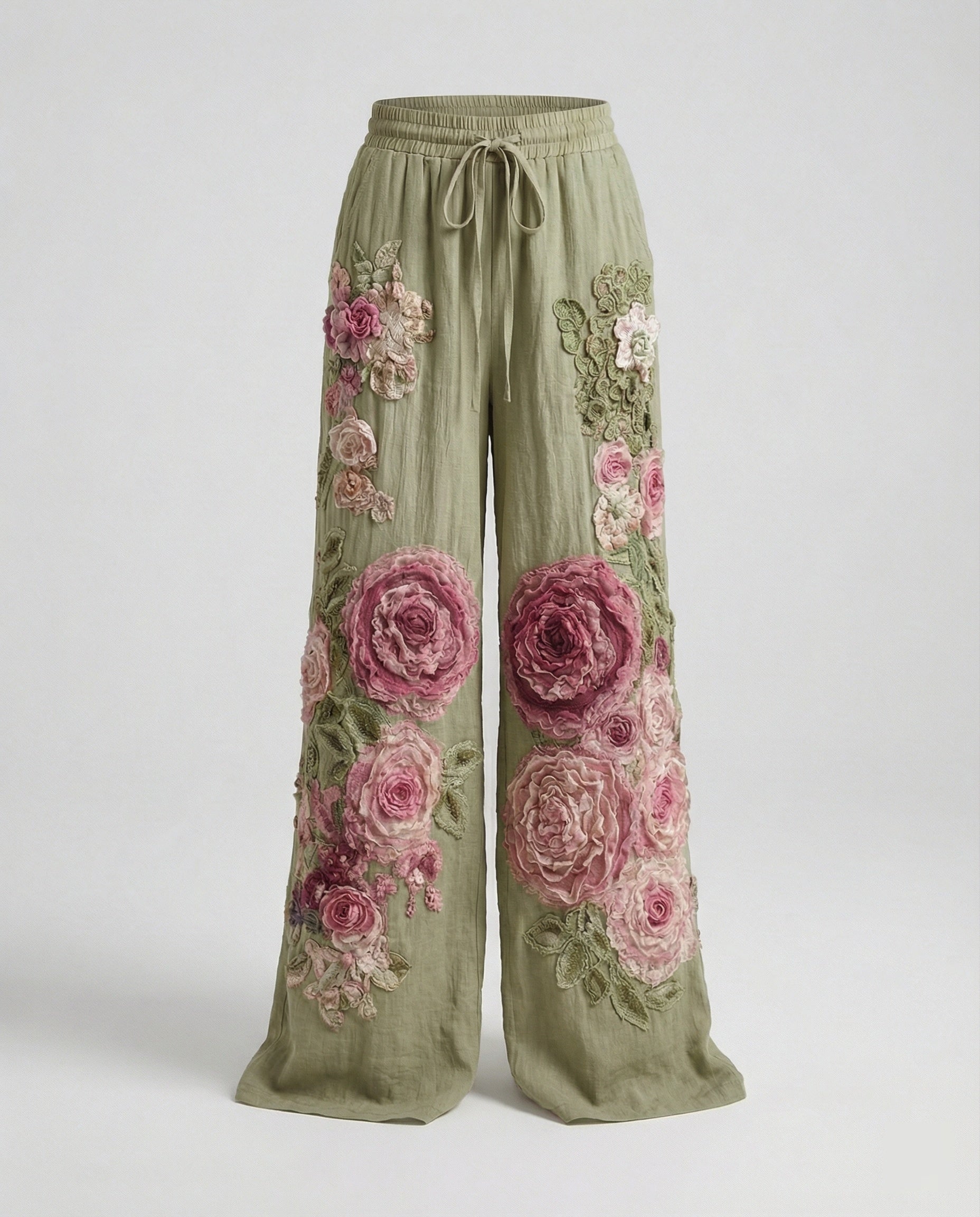 Damen Haremshose Boho Patchwork