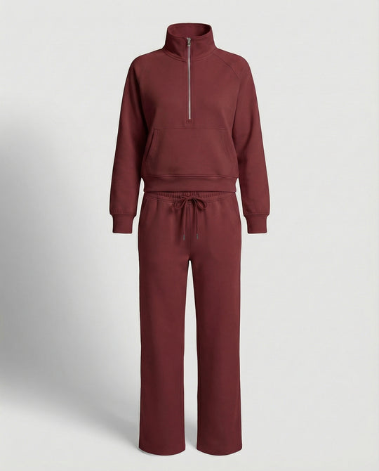Jogginganzug Damen mit hohem Kragen