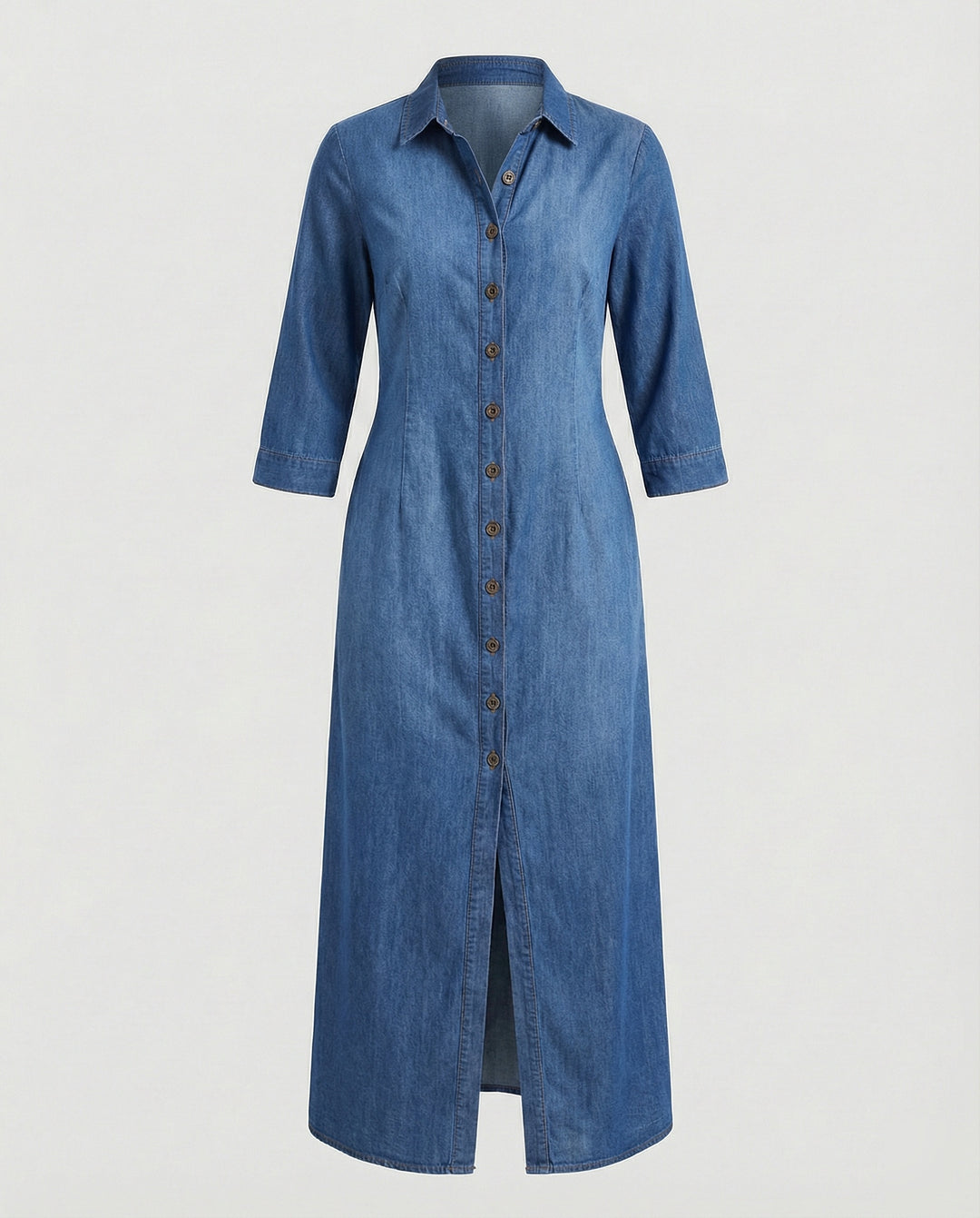Hemdblusenkleid Damen mit Taillierung