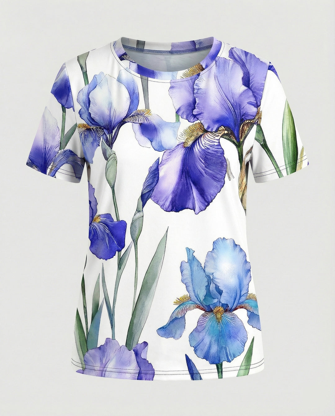 Kurzarmshirt Damen Mit Blumenprint