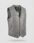 Herren Biker Lederweste