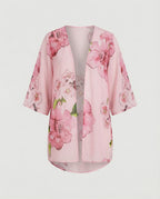 Offener Kimono Damen Floral