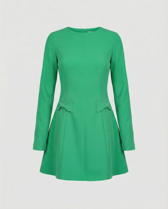 Damen A-Linie Minikleid aus Crepe