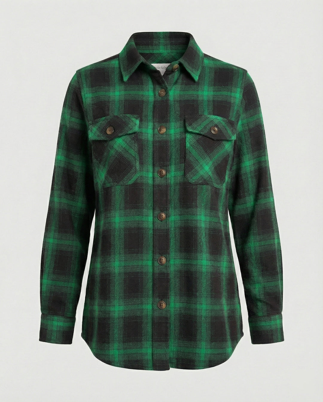 Damen Hemdjacke Flanell Karo