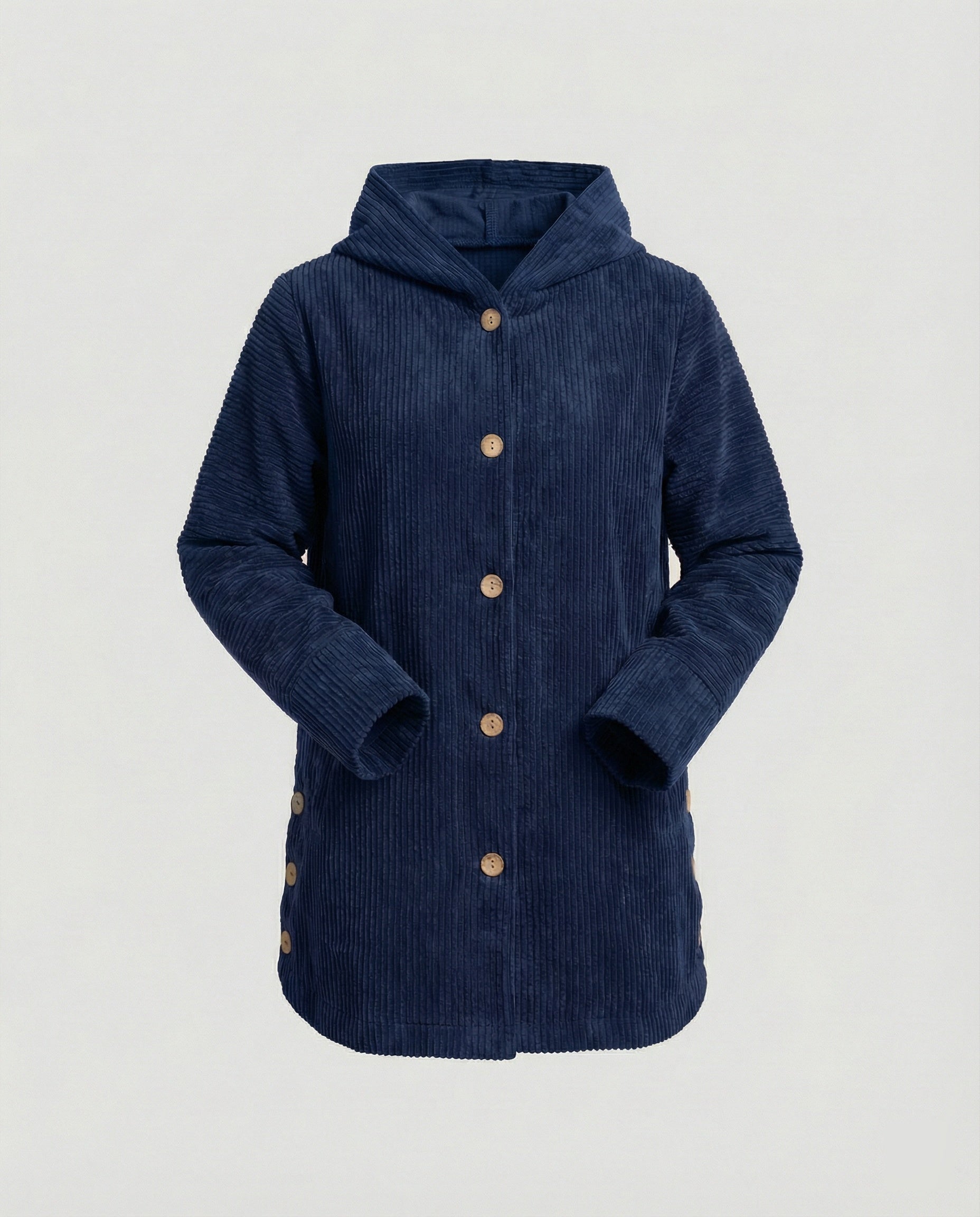 Damen Cord-Kapuzenjacke