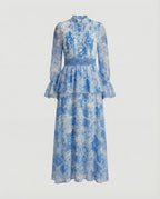 Damen Maxikleid Chiffon elegant