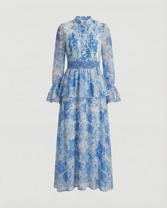Damen Maxikleid Chiffon elegant