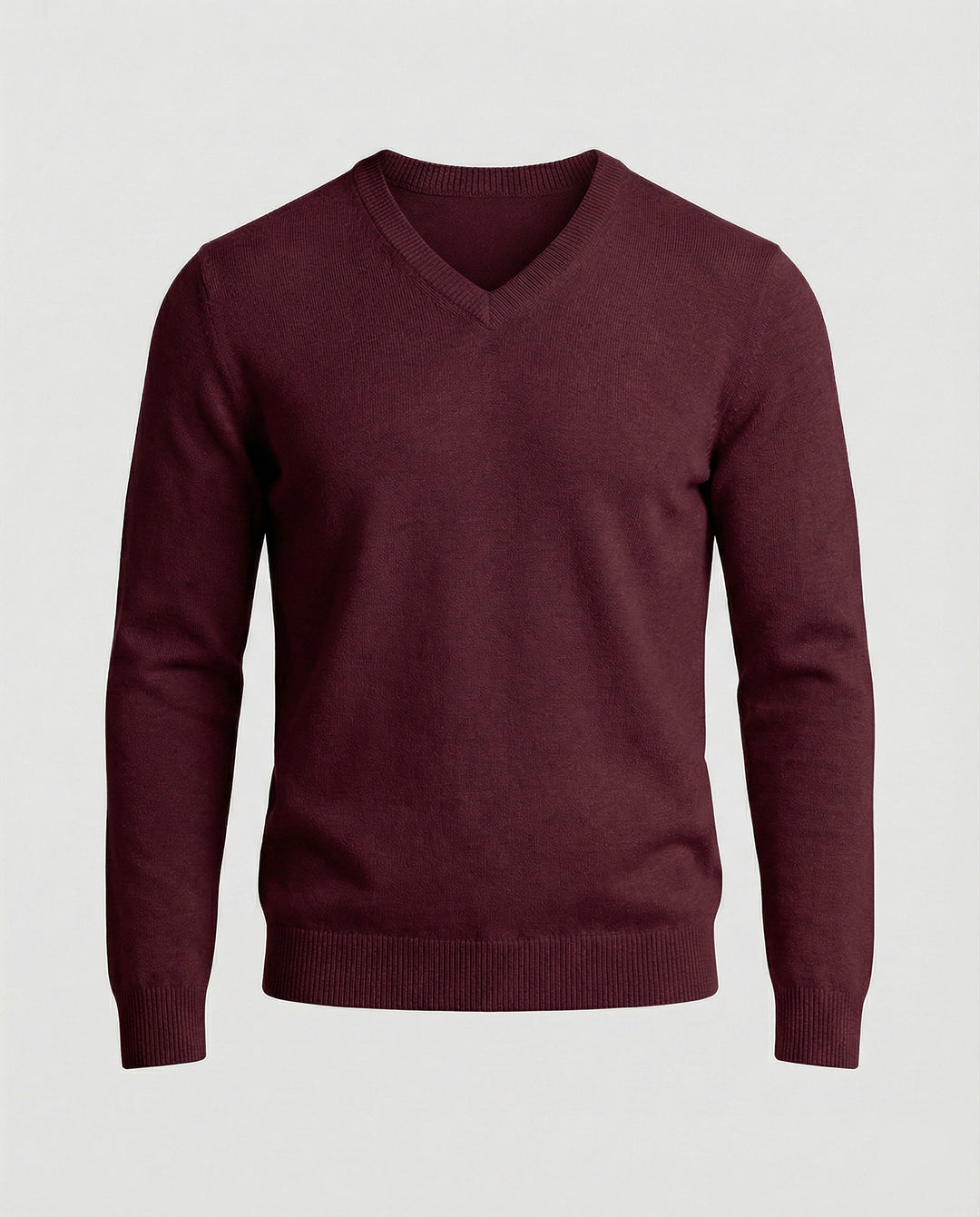 Herren V-Ausschnitt Feinstrickpullover R&B