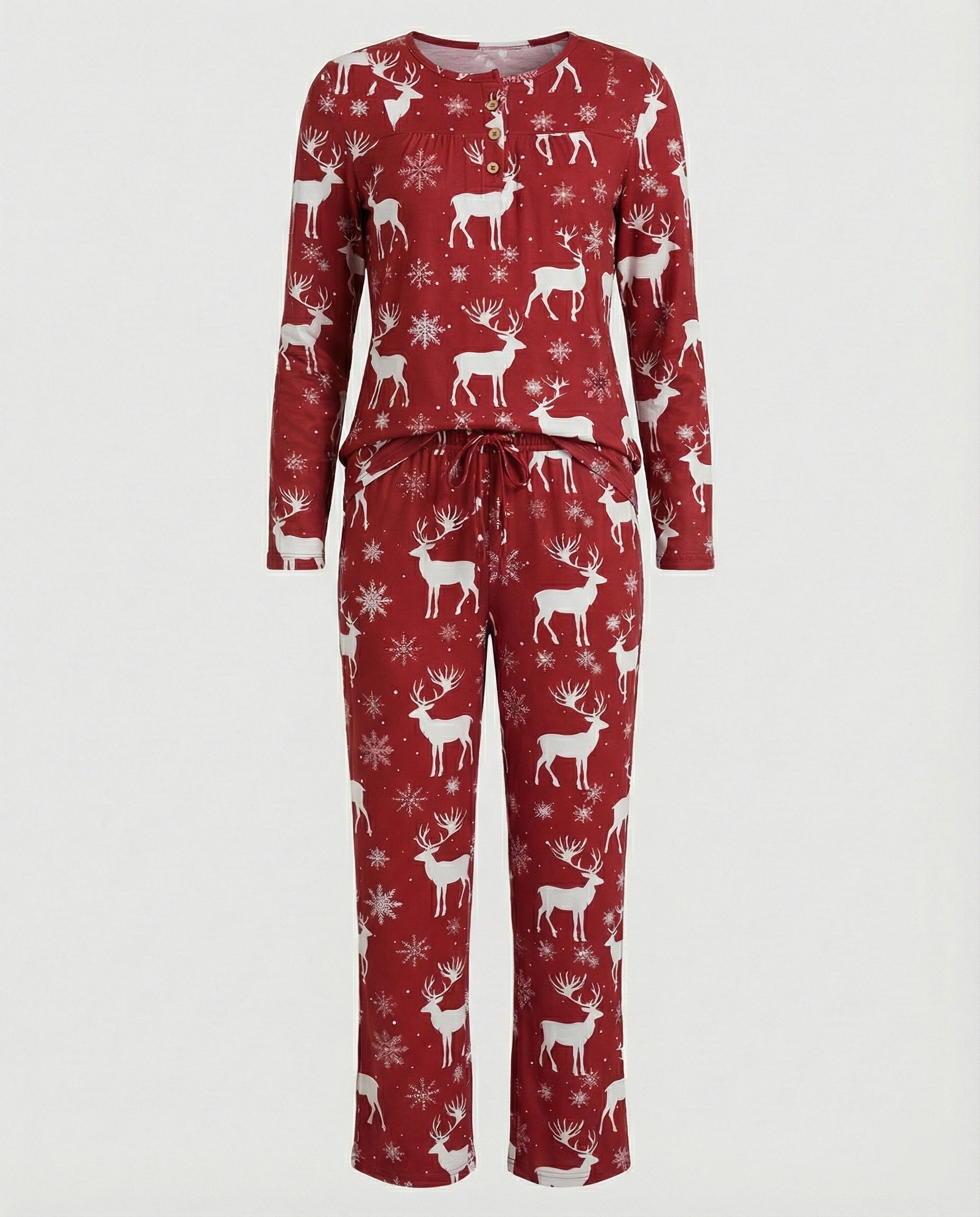 Damen Pyjama Set Damen Print