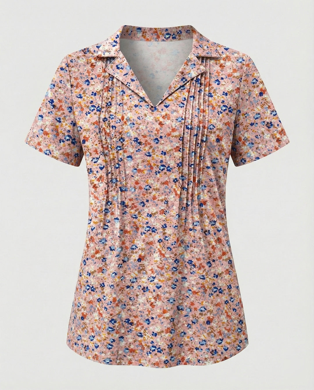 Bluse Damen Kurzarm Print