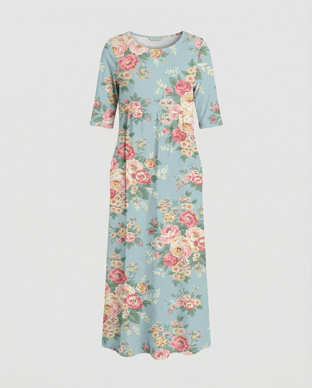Damen Maxikleid mit Taschen luftig