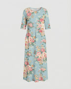 Damen Maxikleid mit Taschen luftig