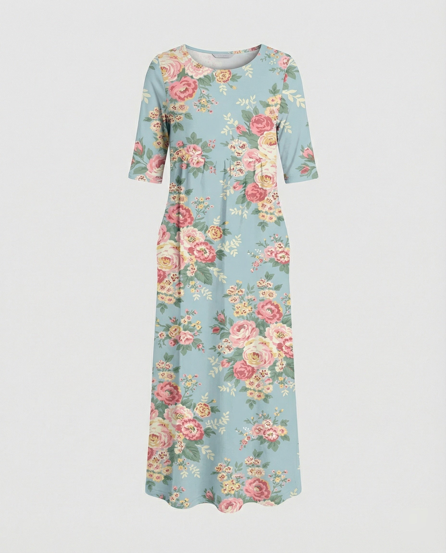 Damen Maxikleid mit Taschen luftig
