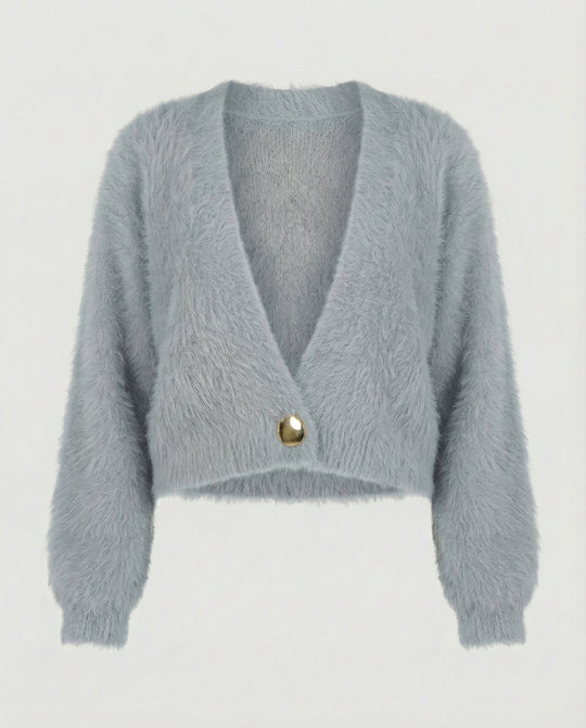 Strickjacke Damen flauschig oversized aus weichem Material