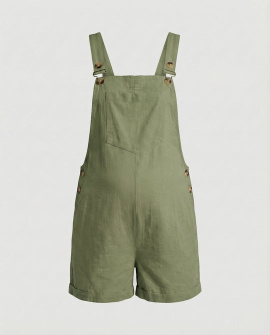 Damen Umstands Latzshorts