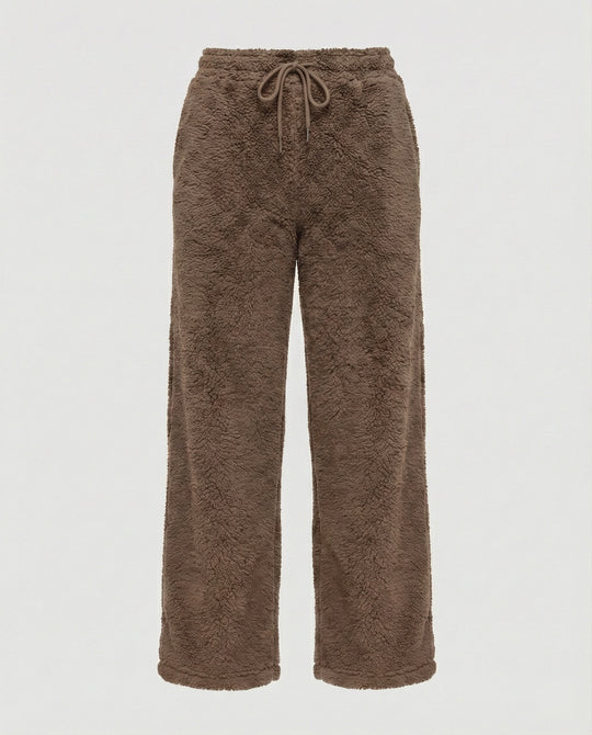 Damen kuschelige Fleece-Hose mit weitem Schnitt R&B